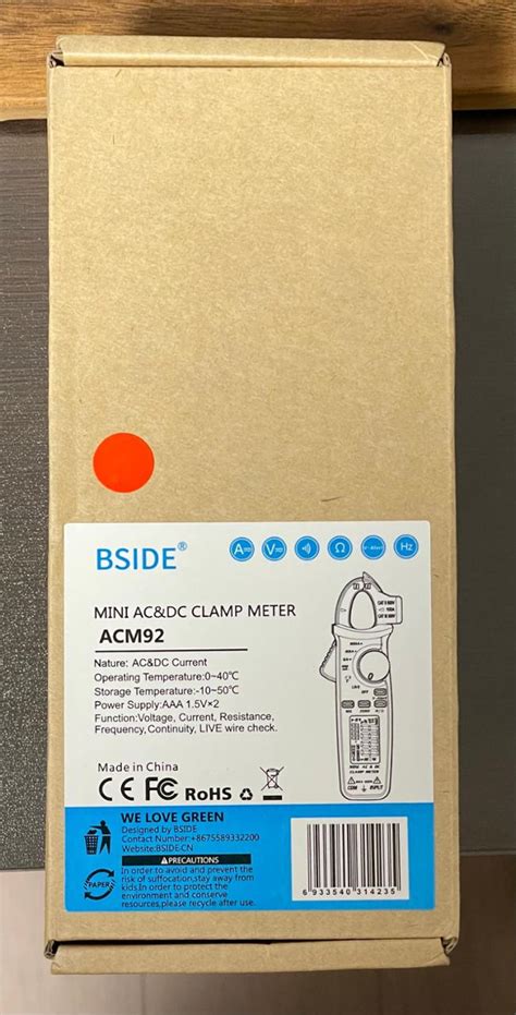 BSIDE ACM92 デジタルクランプメーター のパーツレビュー | レヴォーグ(みずきちヾ(′・∀・)ﾉ) | みんカラ