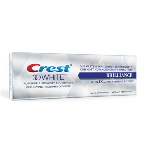 Зубная паста Crest 3D White Brilliance Mint 116 g — Albi Pharma ...