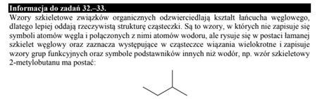 Poni Ej Przedstawiono Wzory Szkieletowe Trzech Zwi Zk W Organicznych