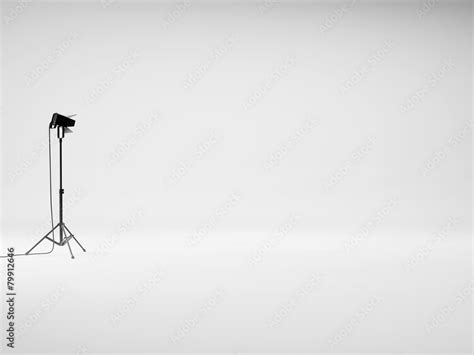 White studio with lights Stock Photo | Adobe Stock