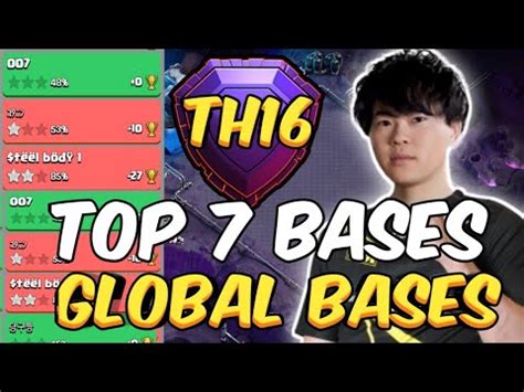 Global Bases With Proof Top 7 Th16 Legend League Bases With Link