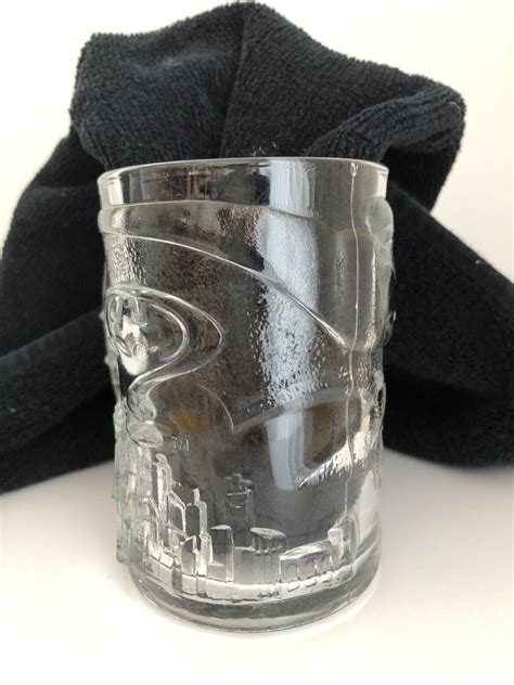 Set Of Mcdonalds Batman Forever Glass Mug Cups Dc Comics