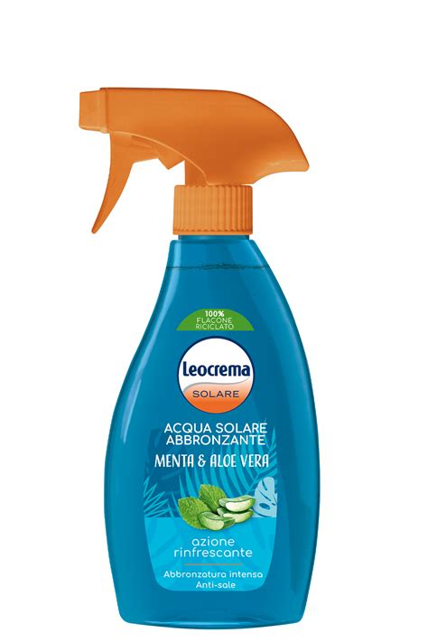 Acqua Solare Abbronzante Menta E Aloe Vera Leocrema