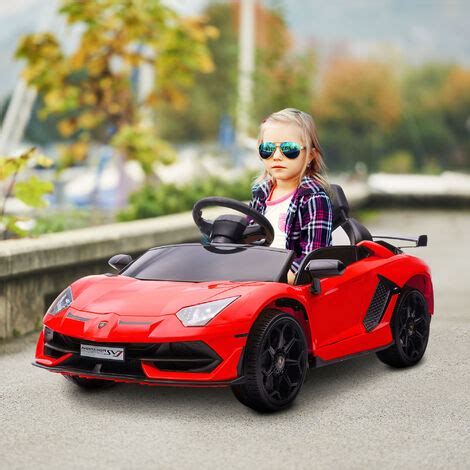 HOMCOM coche eléctrico lamborghini para niños velocidad max 5 km h