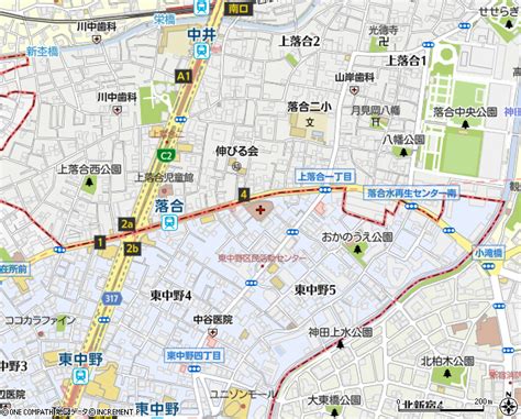 落合郵便局（中野区郵便局・日本郵便）の電話番号・住所・地図｜マピオン電話帳