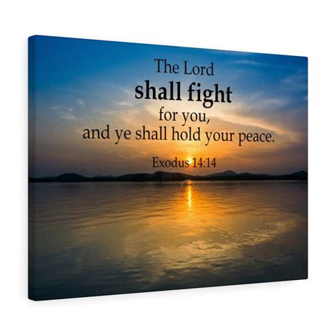 Scripture Walls The Lord Shall Fight For You Exodus 14 14Bible Verse