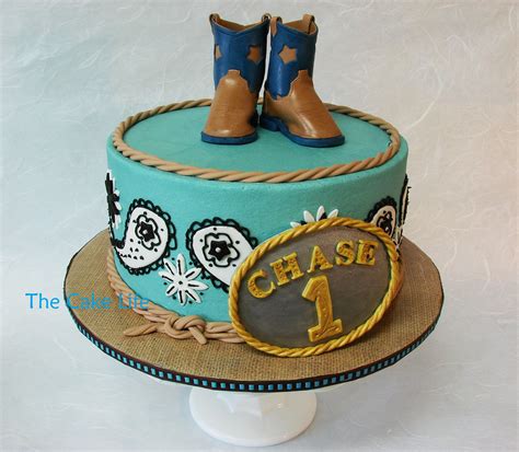 Birthday Cake Photos Cowboy Themed 1st Birthday Cake With Fondant