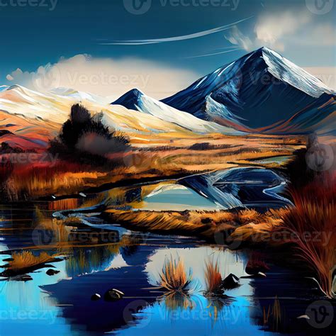 Landscape Art - Ai Generated 22416408 Stock Photo at Vecteezy