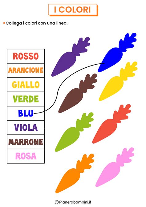 Schede Per Insegnare I Colori Ai Bambini Da Stampare Pianetabambini It