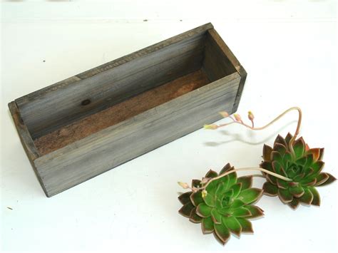 wood boxes woodland planter flowers box rustic pot vases for