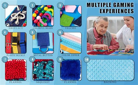 Fidget Blanket For Elderly With Dementia Alzheimer S Sensory Memory