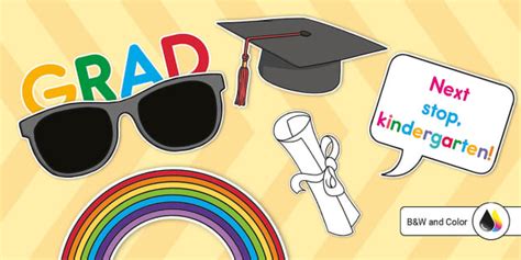 Graduation Photo Booth Props Cut Outs Hecho Por Educadores