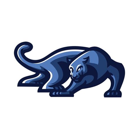 Jaguar Panther Esport Gaming Mascot Logo Template Vector Premium