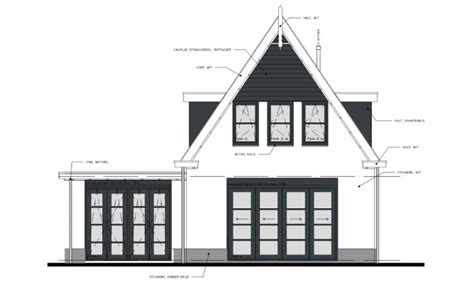 Bouwtekening Nieuwbouw Huis Blauwdruk