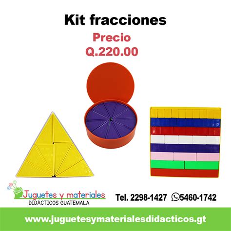 kit de fracciones Juguetes y Materiales Didácticos Guatemala