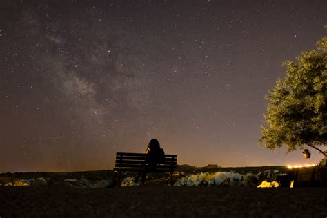 Kostenlose Foto Landschaft Baum Natur Wolke Himmel Nacht Star