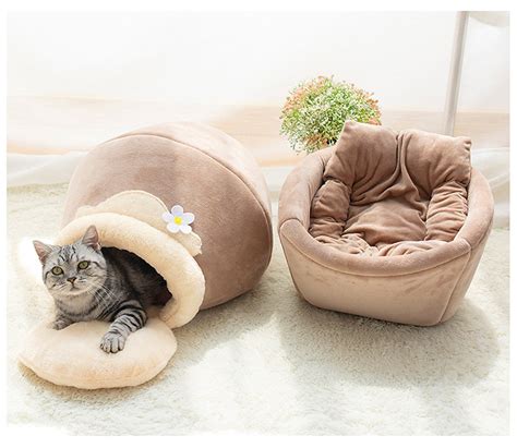 Pet Bed Soft Nest 3 in1 Cat Bed for Cat Dog House Pot Shaped | Etsy