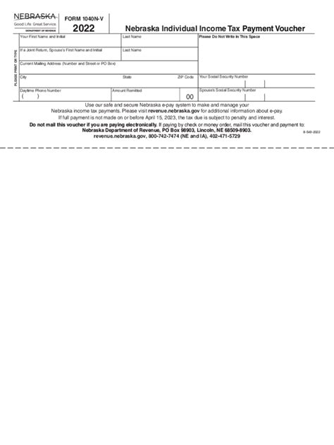 Fillable Online Reset Amended Nebraska Individual Income Tax Return