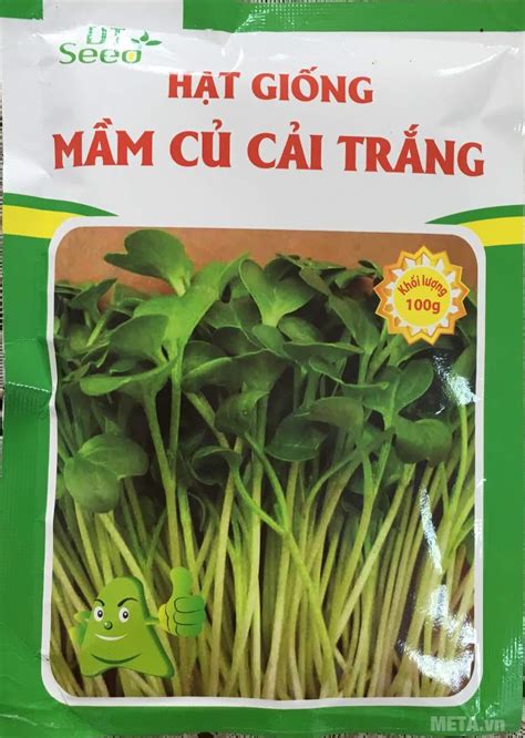 Hạt Giống Rau Mầm Củ Cải Trắng Metavn