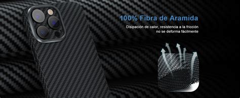 Memumi Real Fibra De Carbono Funda Para Iphone 14 Pro Max 05 Mm De