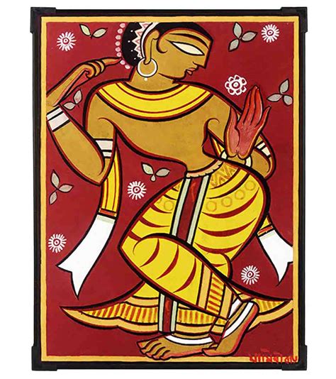 Furnato Jamini Roy Painting Collection Dancing Gopi Mdf