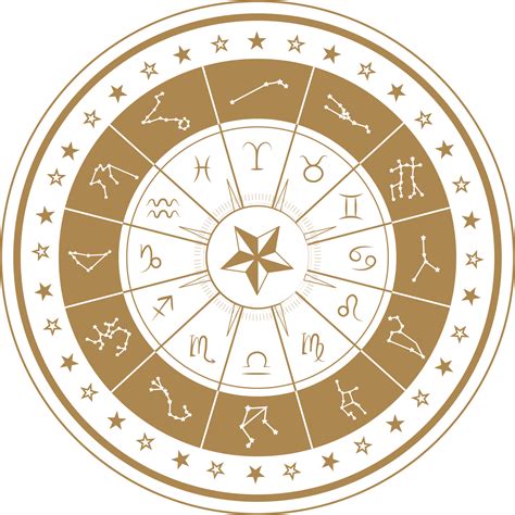 Astrology wheel with zodiac signs icon 28766703 PNG