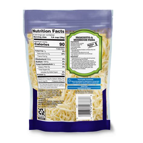 Great Value Shredded Whole Milk Low Moisture Mozzarella Cheese Oz