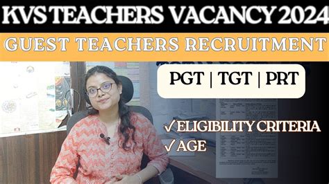 KVS TGT PGT GUEST TEACHER RECRUITMENT KVS PGT TGT PRT GUEST TEACHER