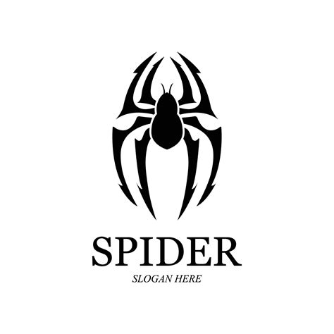 spider logo vector  illustration  vector art  vecteezy