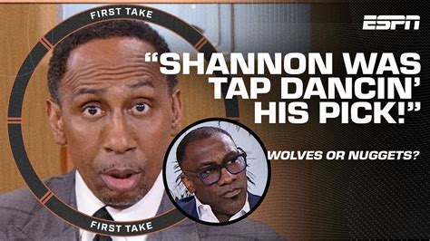 DID I STUTTER Stephen A Calls Out Shannon Sharpe For Wolves