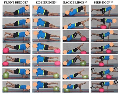 Progressions Of Core Stabilization Exercises Based On Off