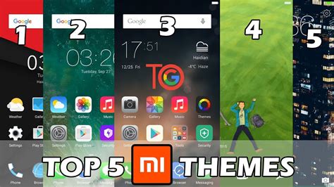 Top 5 Themes 2020 Miui 8 Themes Best For Redmi Note Tech Only Youtube