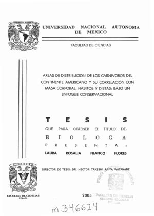 Areas De Distribucion De Los Carnivoros Del Continente Americano Y Su