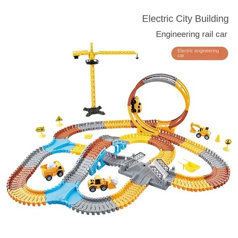 Brinquedo de vagão ferroviário veículo de engenharia elétrica montado