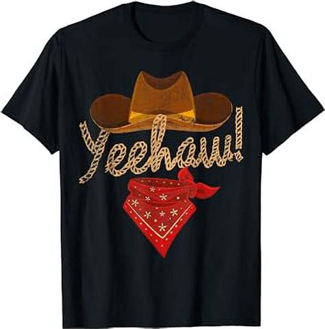 Yeehaw Cowboy Cowgirl Western Country Howdy Southern Yee Haw T Shirt