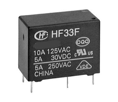 HF33F 024 HL3 HONGFA Relais Relay SPST NO 24VDC 5A 2800R NEW 4 Pcs