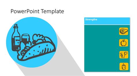 Modèle Powerpoint De Restaurant De Nourriture Créative