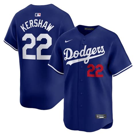 Men’s Los Angeles Dodgers Clayton Kershaw Nike Royal Alternate Limited Player Jersey Official