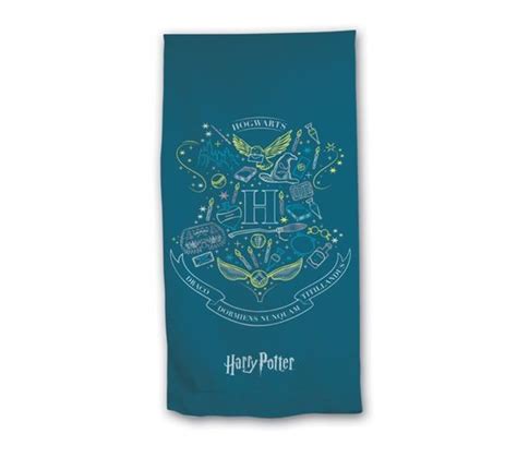 Serviette De Plage Harry Potter Blason Hogwarts X Cm