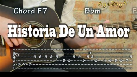 Historia De Un Amor Guitar Instrumental Tab Chords Como Tocar