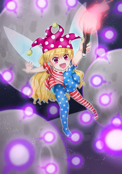 Safebooru 1girl D Absurdres American Flag Legwear American Flag Shirt Arm Behind Back Arms Up