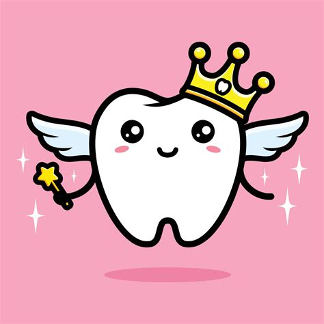 Cute Tooth Fairy Character Design 3167086 Vector Art At Vecteezy