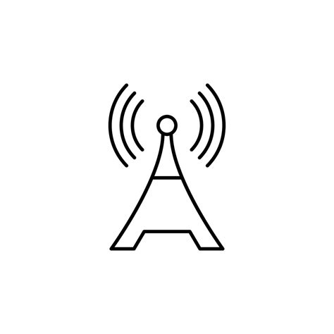 Radio Antenna Vector Icon 22762487 Vector Art At Vecteezy