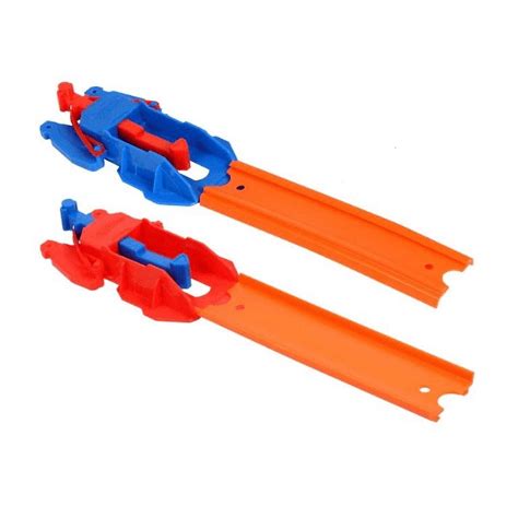 2 MATTEL Hot Wheels Launcher Racetrack Extension SLOT TRACK SET Red Blue Walmart