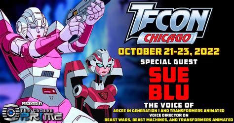 Transformers voice actor Sue Blu to attend TFcon Chicago 2022