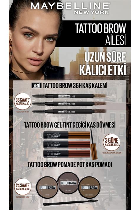 Maybelline New York Tattoo Brow 36H Kaş Kalemi 02 Blonde Migros
