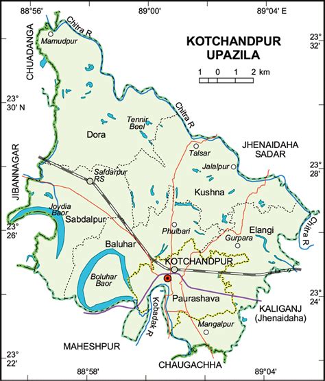 Mouza Map Detailed Maps Of Kotchandpur Upazila Jhenaidah