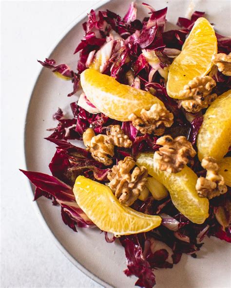 Radicchio Salat Mit Orangen Und Waln Ssen