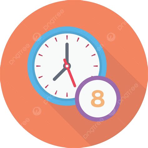 Clock Illustration Hour Single Vector Illustration Hour Single Png And Vector With