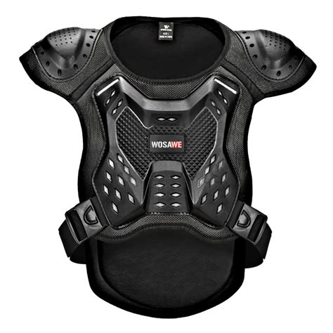 wosawe adults motorcycle body armour men anti fall chest spine